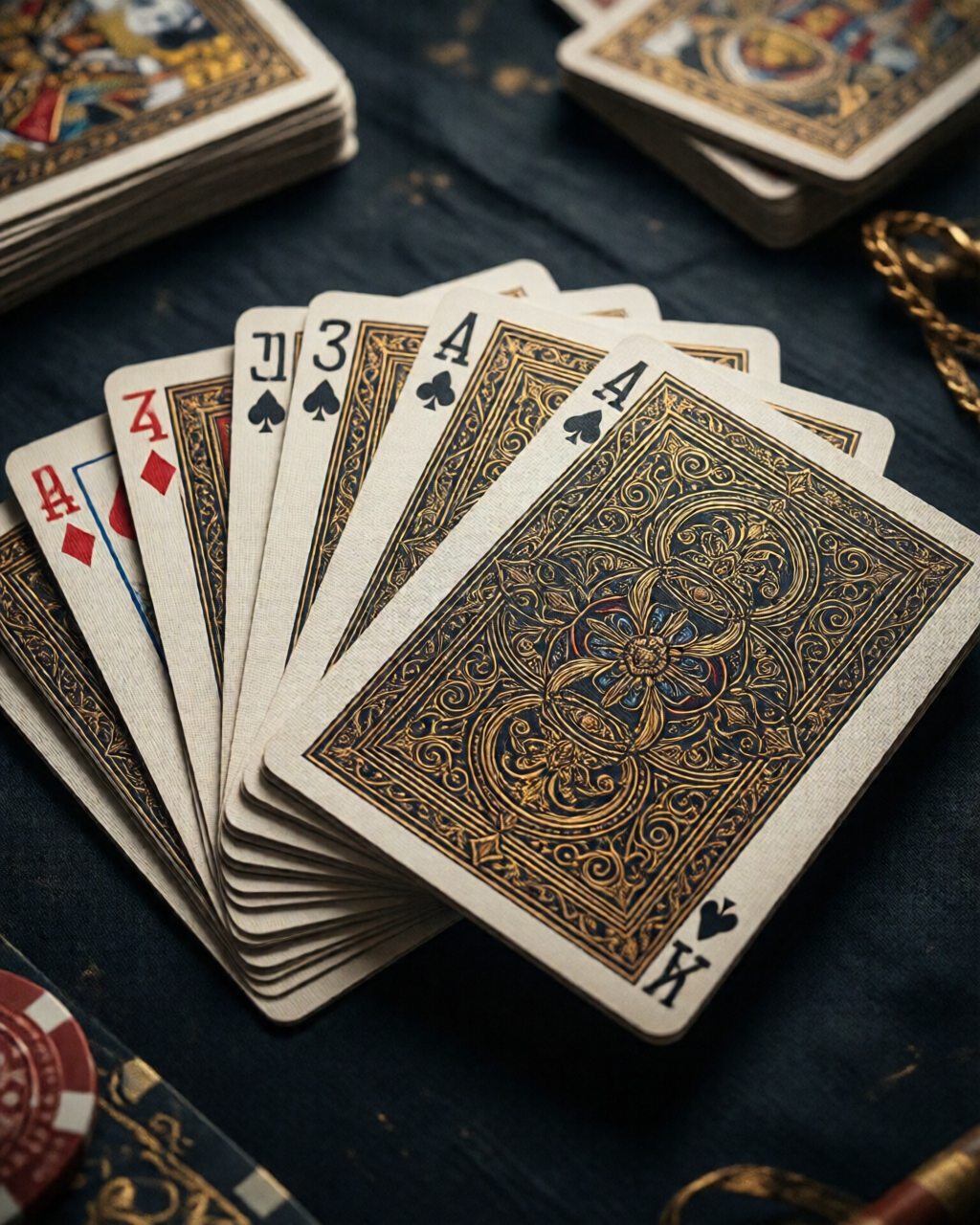 Card game table scene — রামি টিপস
