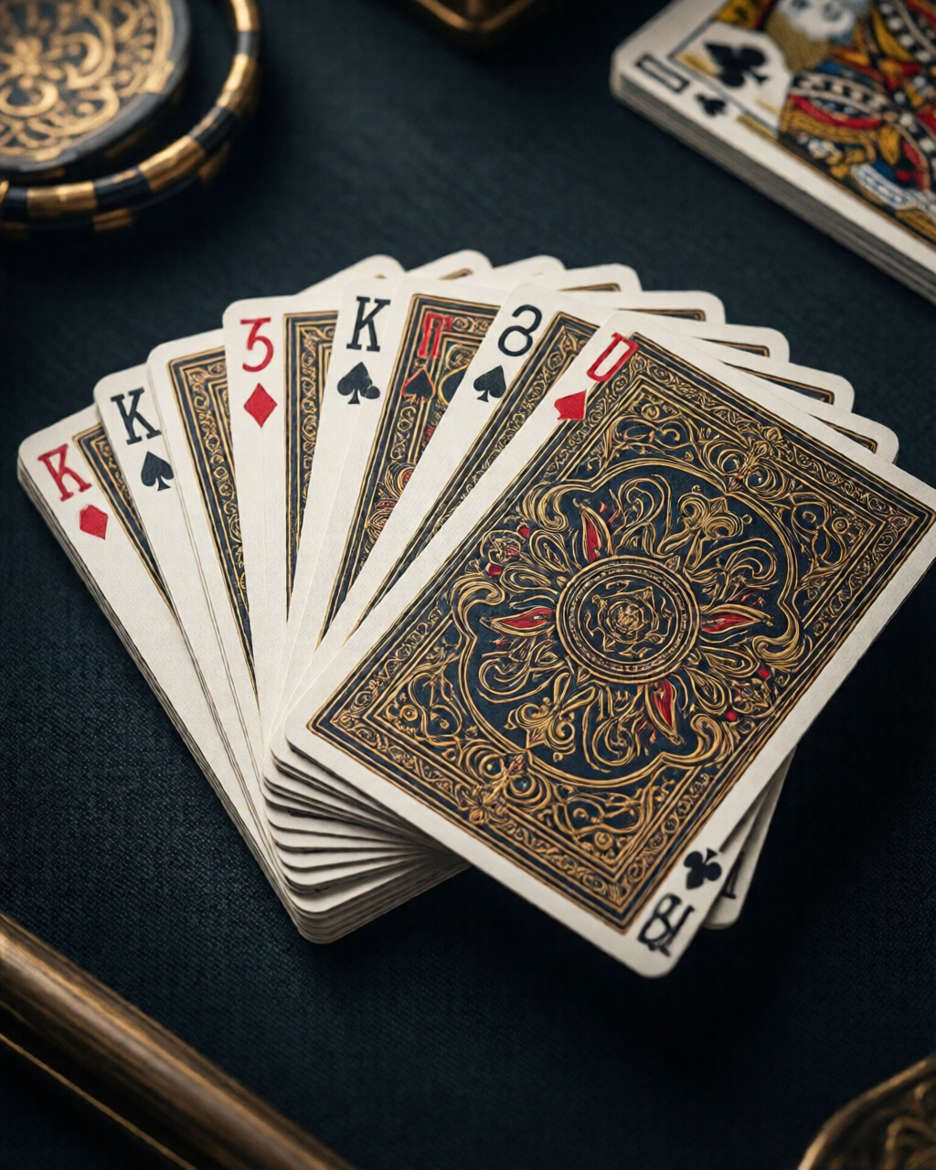 Card game table scene — রামি টিপস