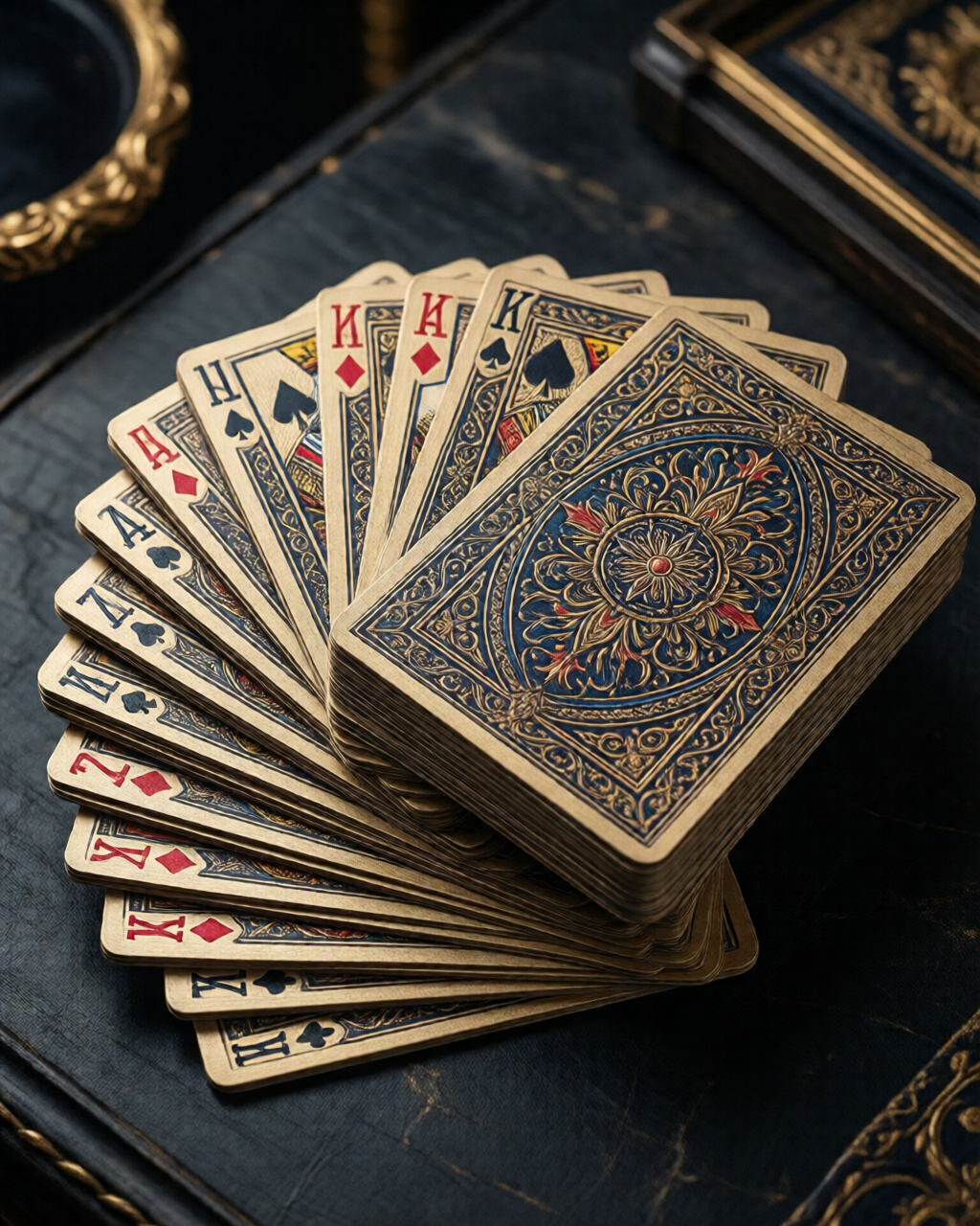 Card game table scene — কার্ড মাস্টার