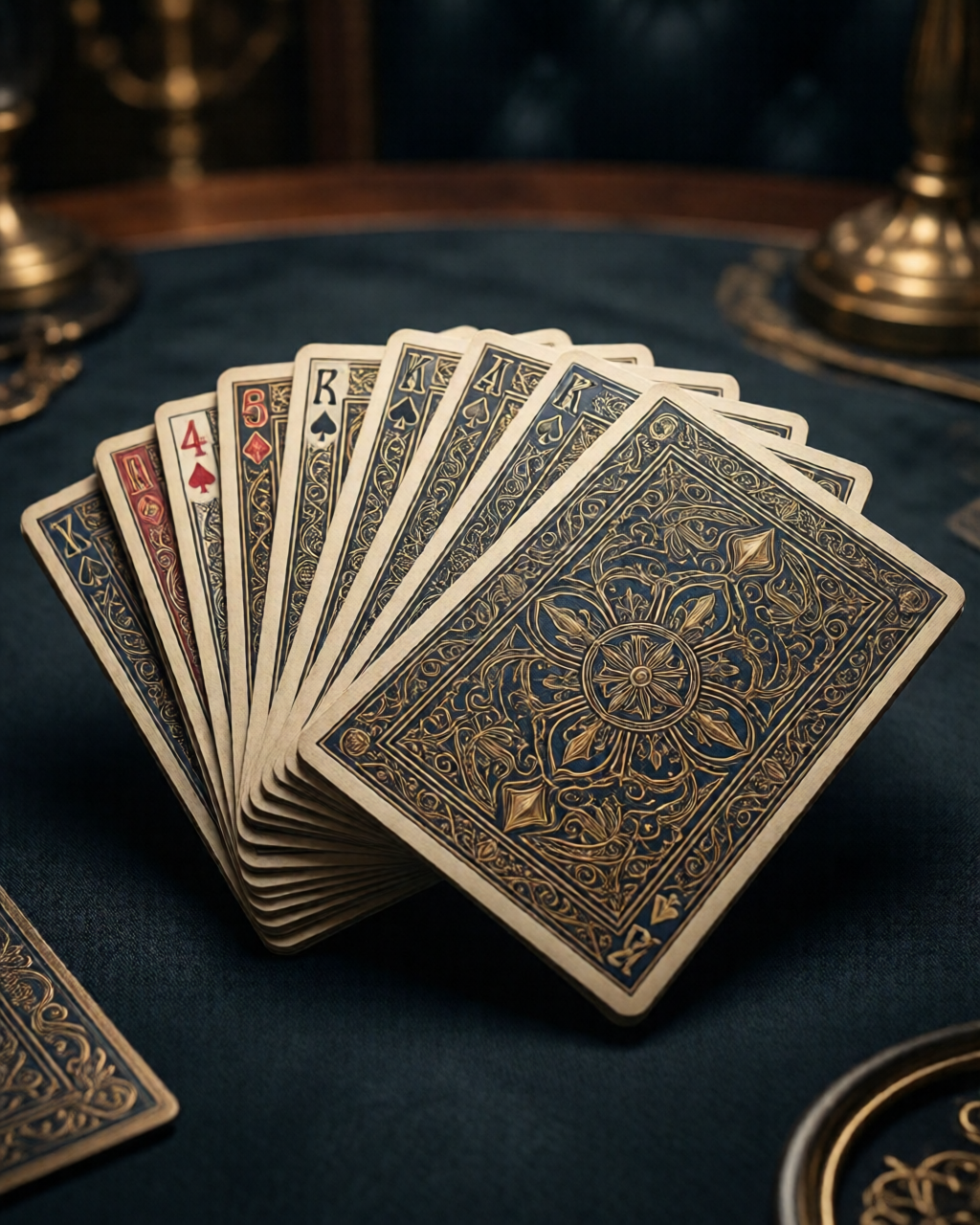 Card game table scene — তিন পাত্তি গাইড