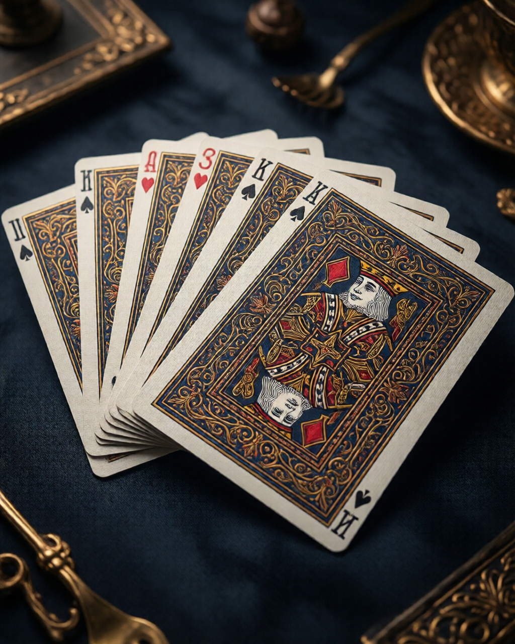 Card game table scene — گیم نوٹس