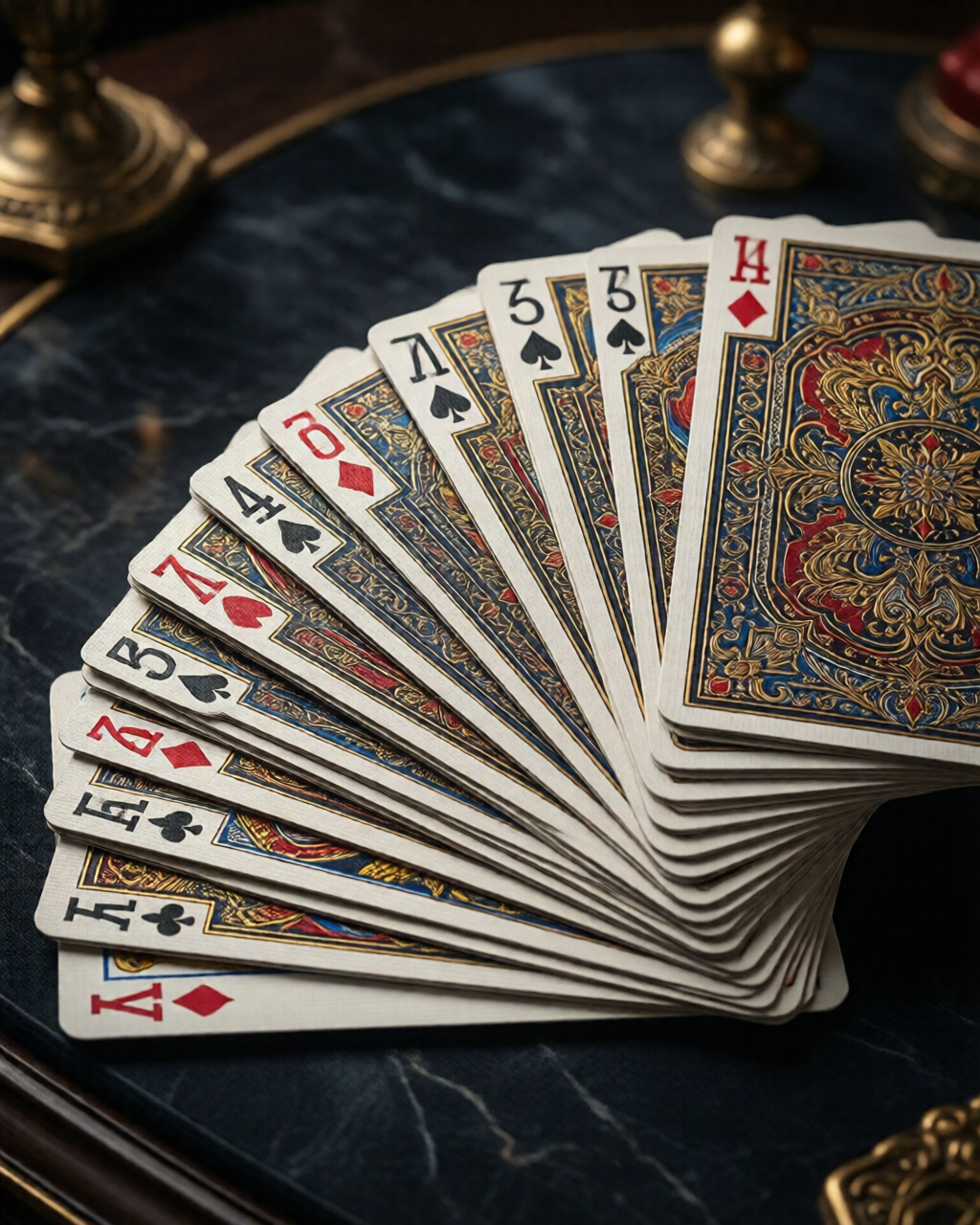Card game table scene — कार्ड मास्टर