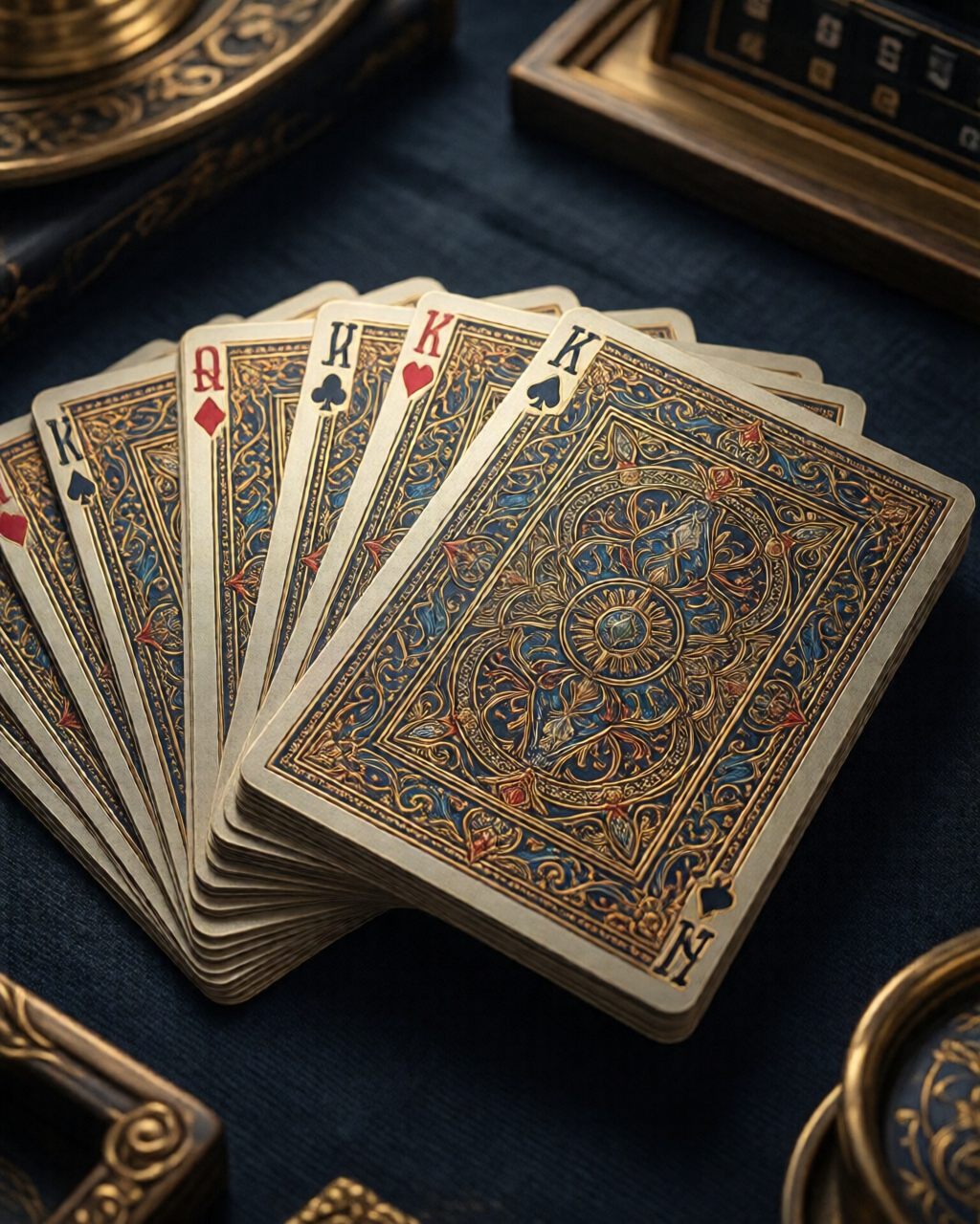 Card game table scene — कार्ड गेम गाइड