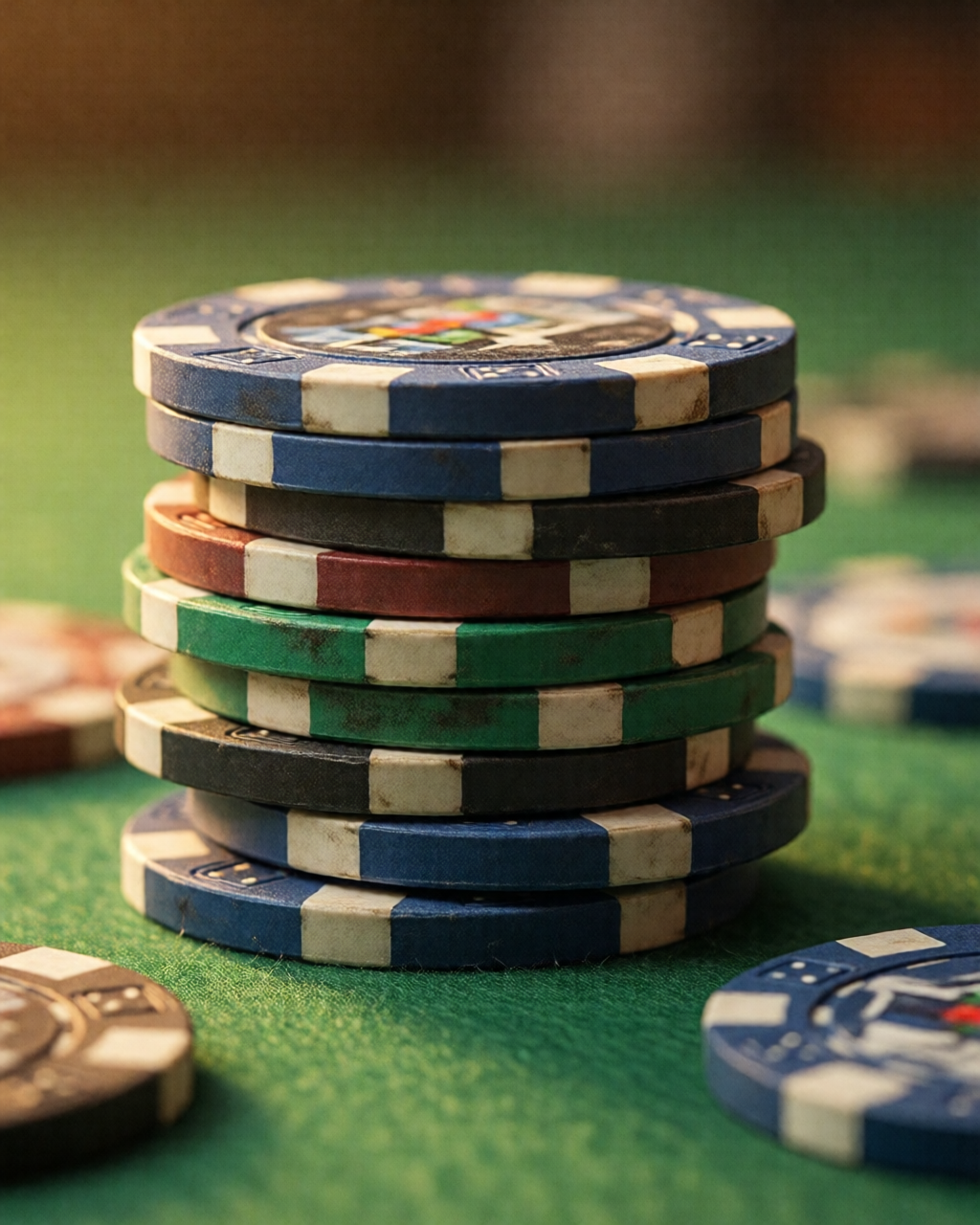 Card game table scene — کارڈ حکمت عملی