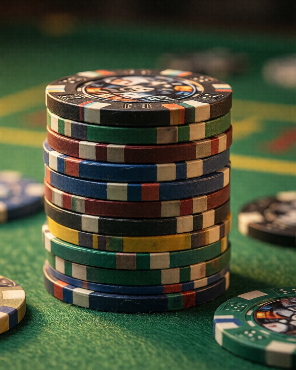 Card game table scene — کارڈ حکمت عملی