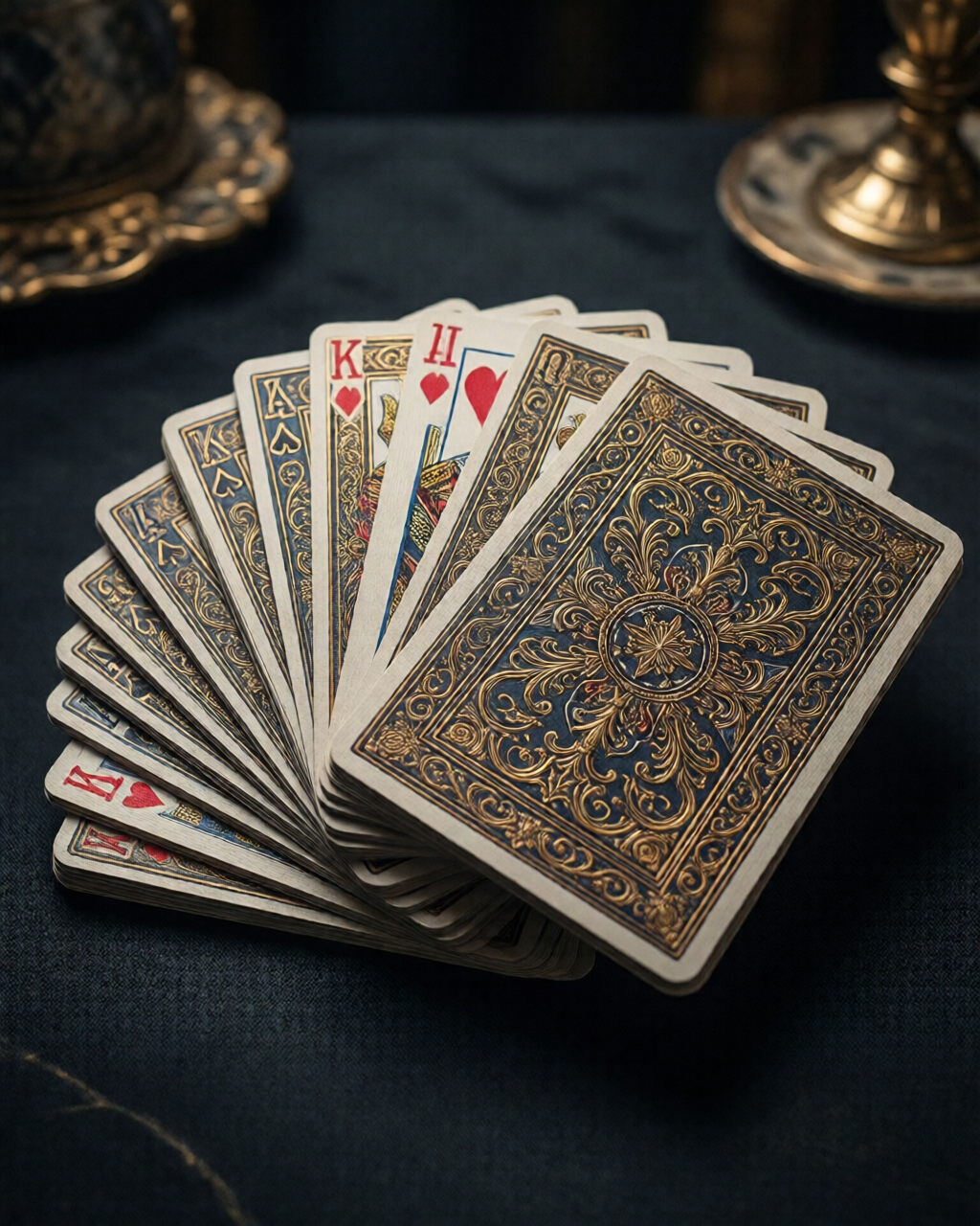 Card game table scene — کارڈ حکمت عملی