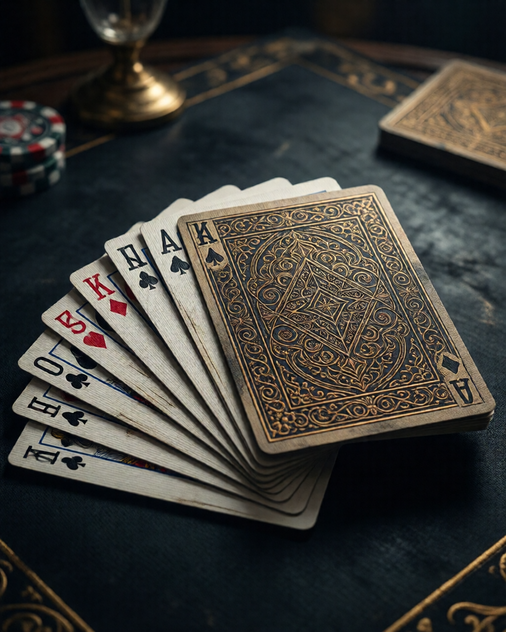 Card game table scene — پتی کہانی