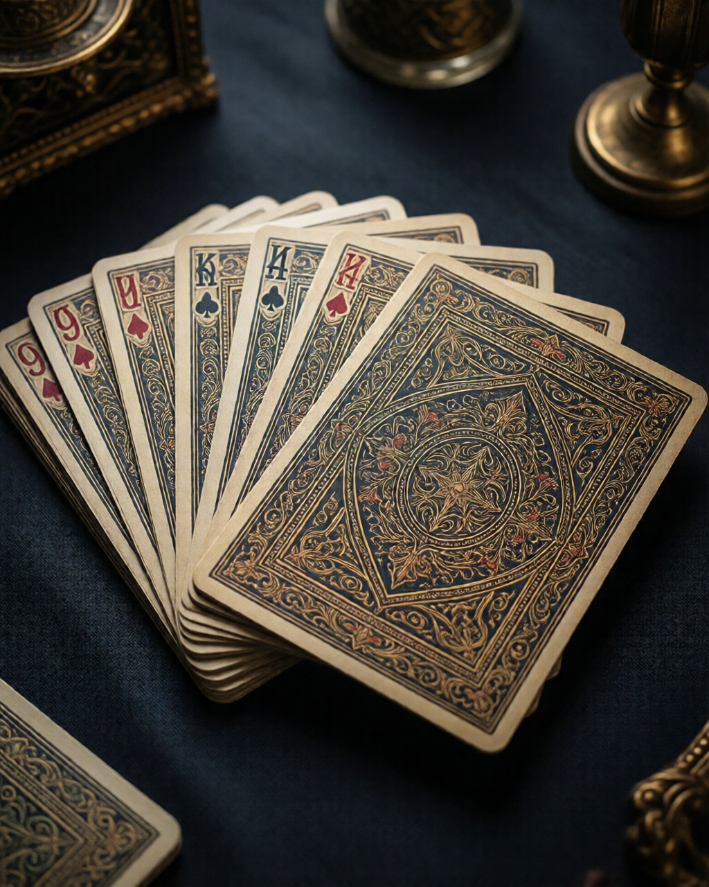 Card game table scene — گیم نوٹس