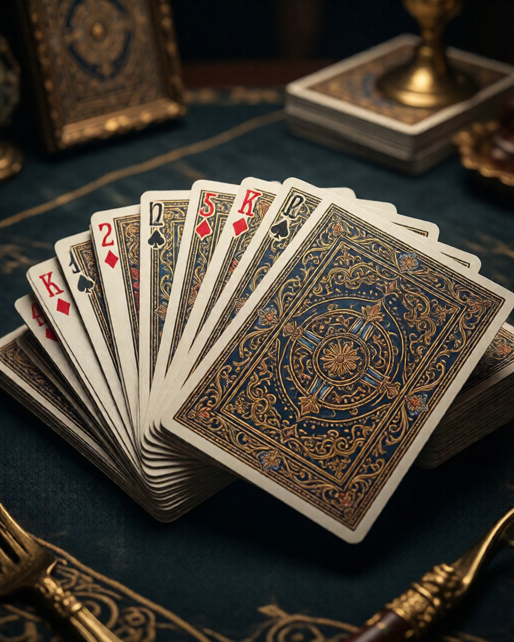 Card game table scene — پتی کہانی