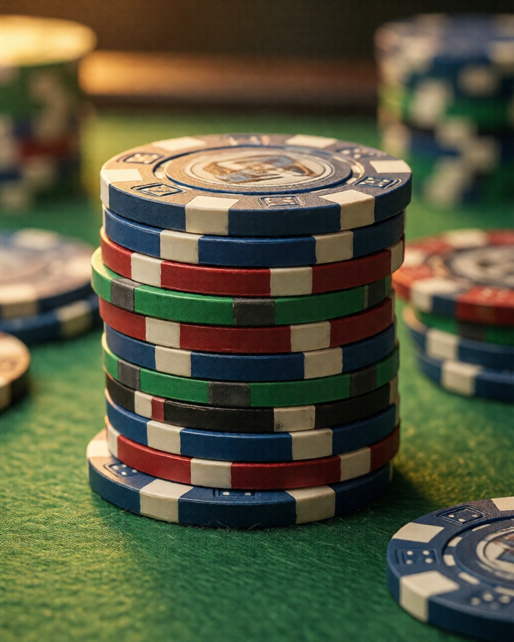 Card game table scene — کارڈ حکمت عملی