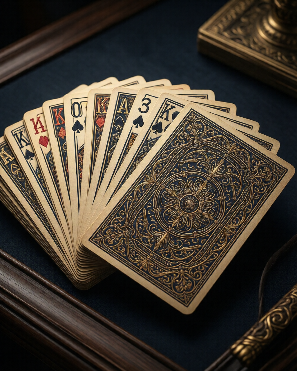 Card game table scene — کارڈ ماسٹر
