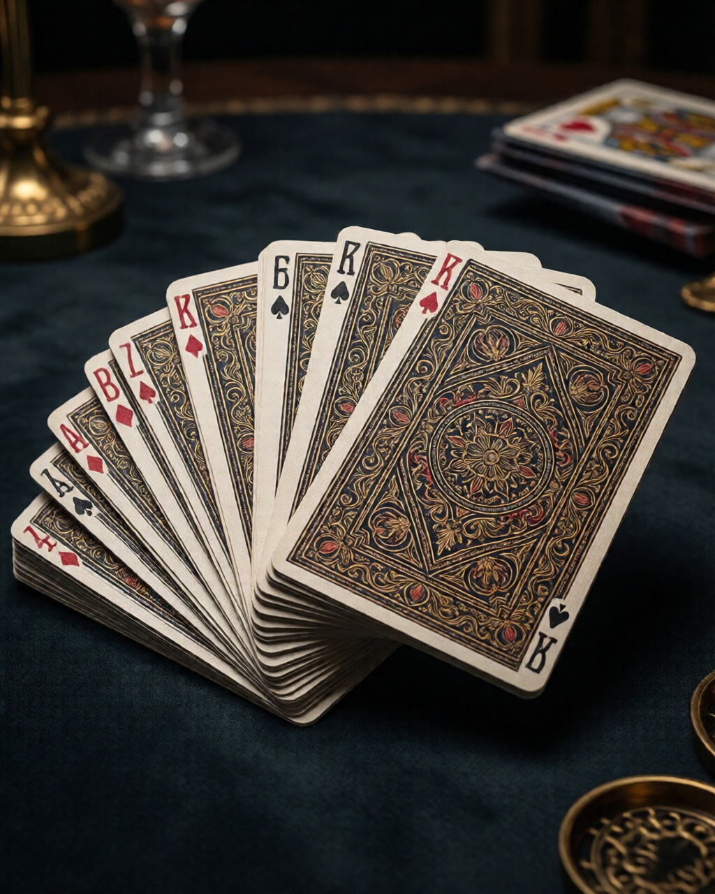 Card game table scene — کارڈ گیمز