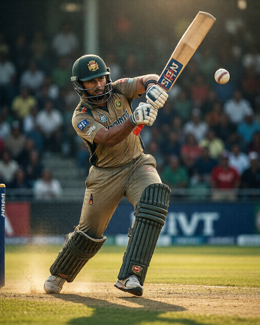 Cricket match scene — খেলার মাঠ