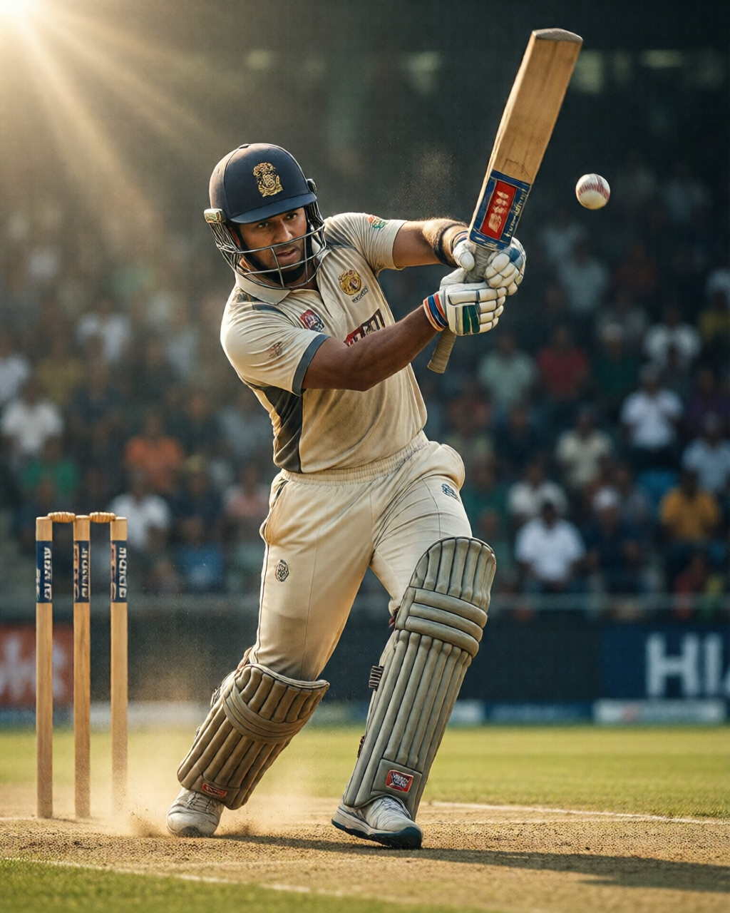 Cricket match scene — খেলার মাঠ