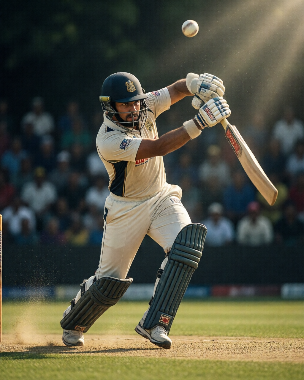 Cricket match scene — উইকেট ট্র্যাক