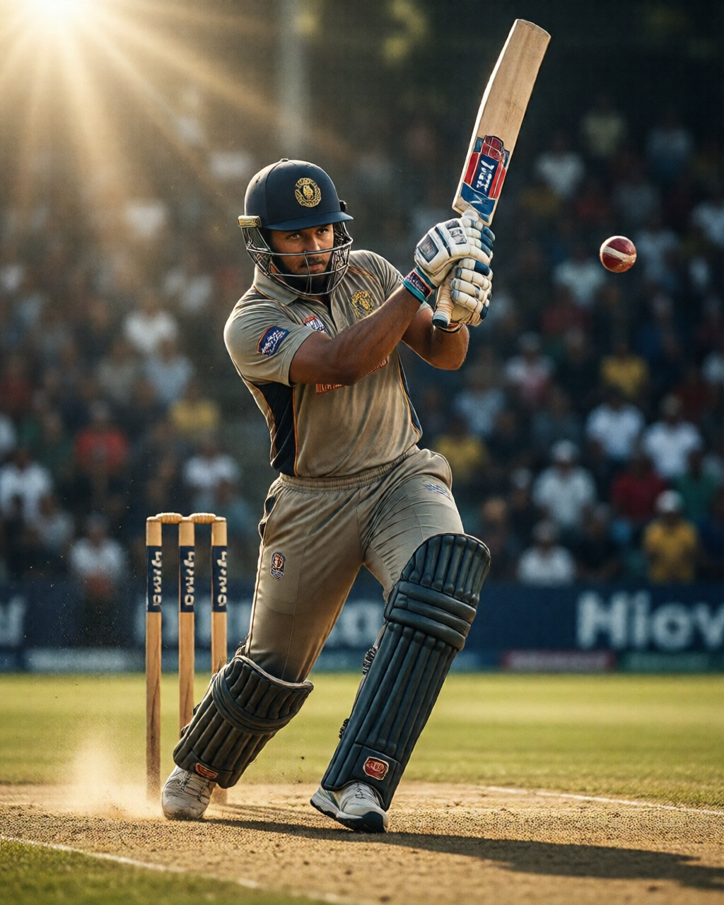 Cricket match scene — খেলার মাঠ