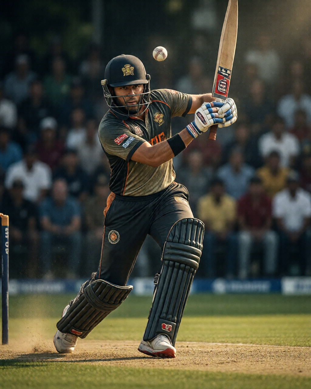 Cricket match scene — पिच रिपोर्ट