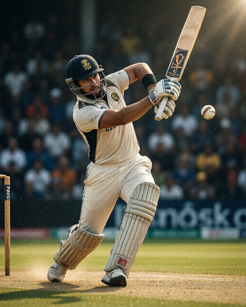 Cricket match scene — کرکٹ شائق