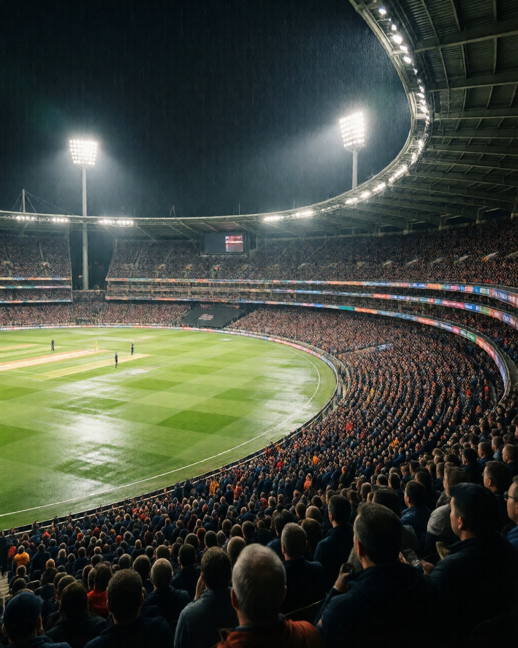 Cricket match scene — ক্রিকেট আলোচনা