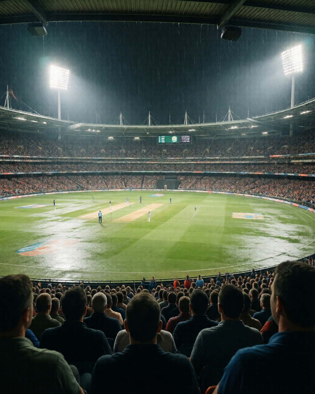 Cricket match scene — ক্রিকেট আলোচনা