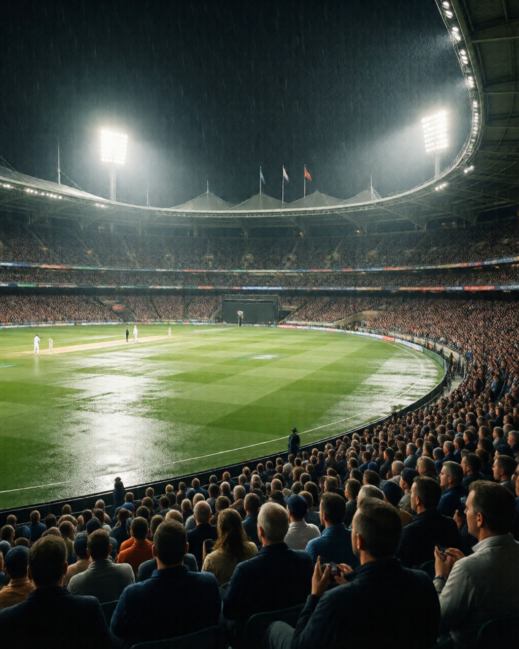 Cricket match scene — ক্রিকেট আলোচনা
