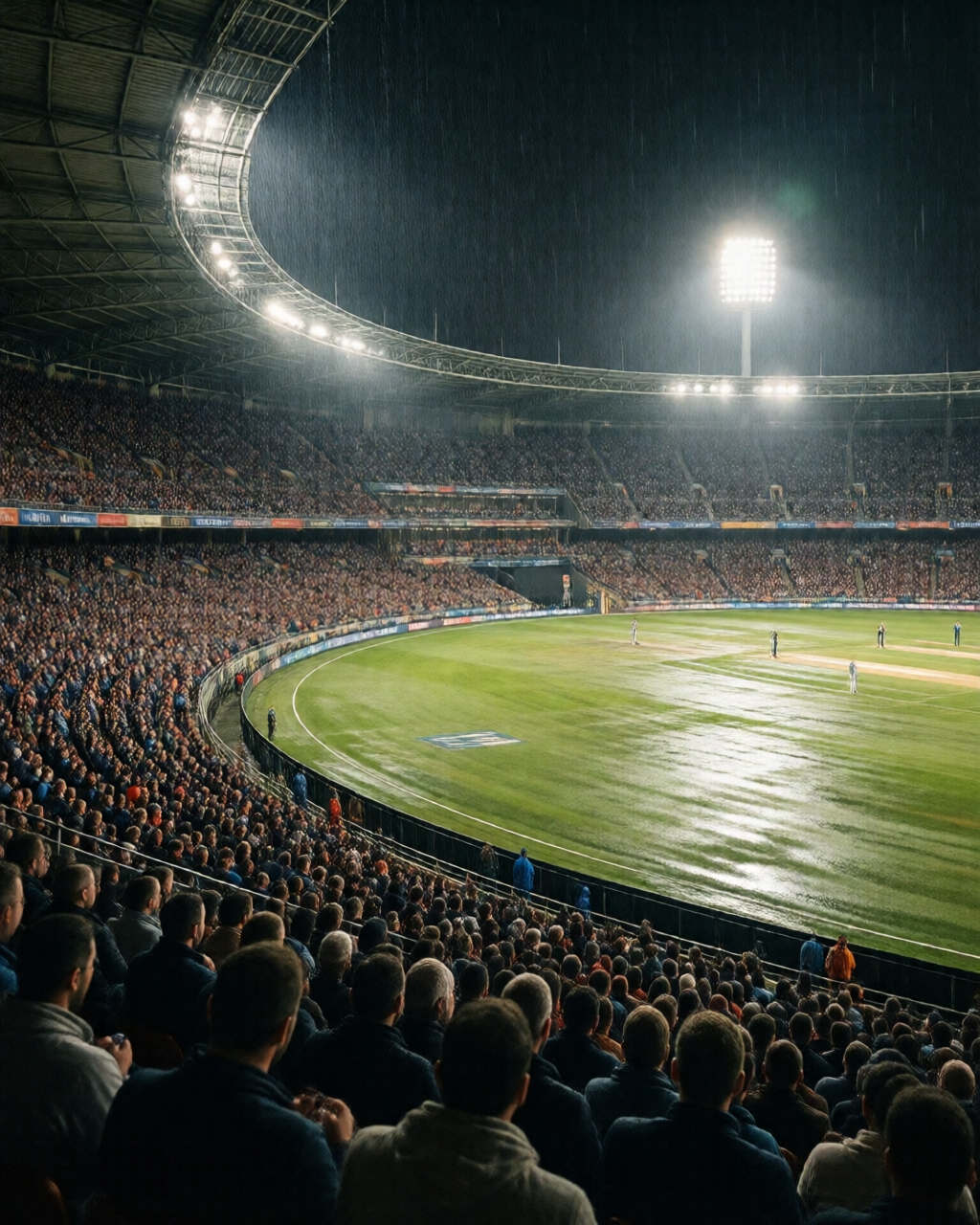 Cricket match scene — খেলার মাঠ