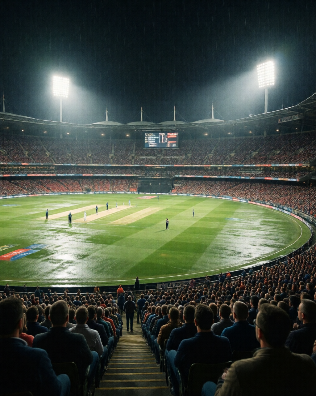 Cricket match scene — विकेट वॉच