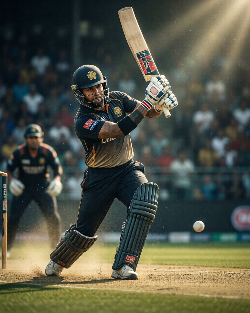 Cricket match scene — गेंदबाजी विश्लेषण