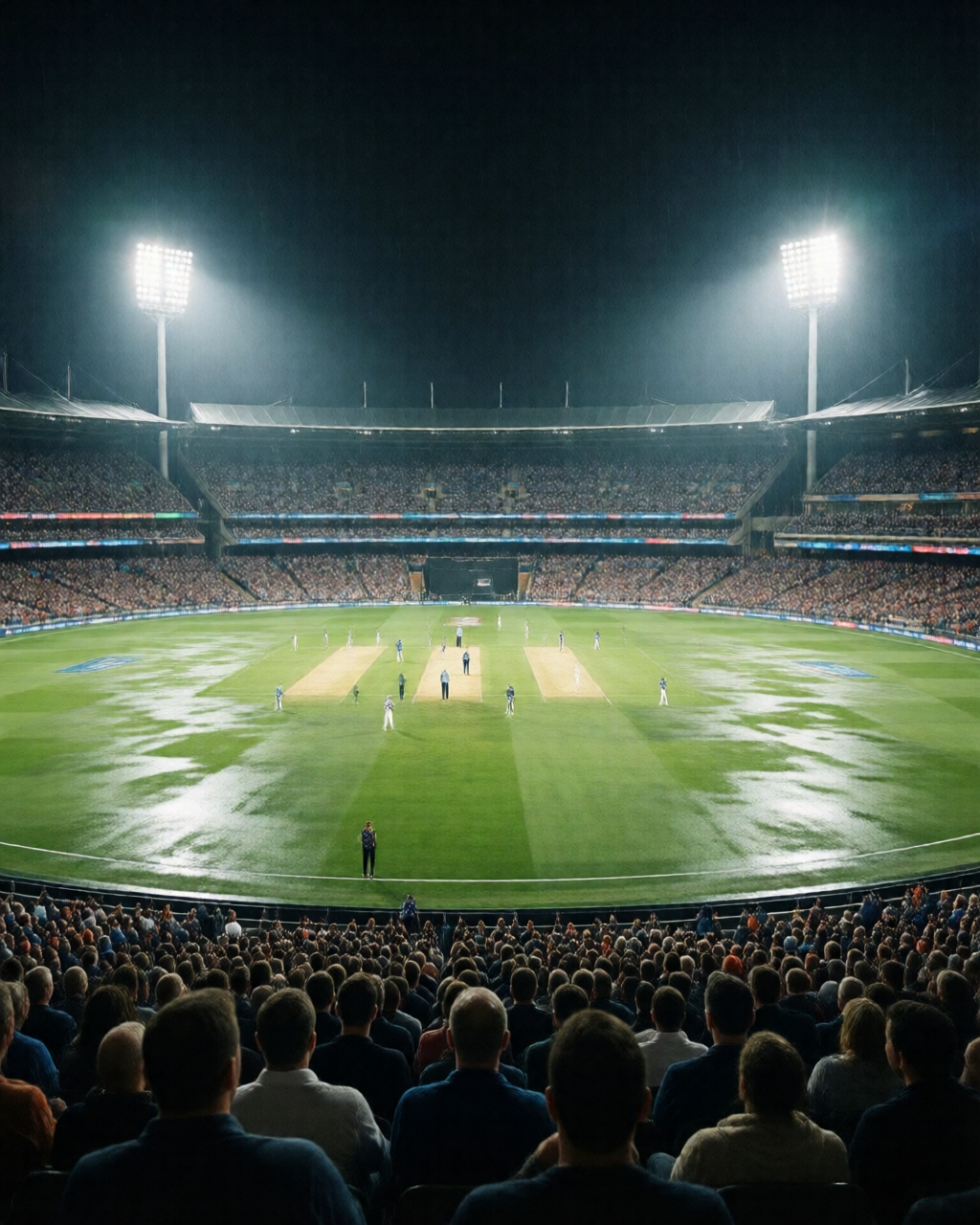 Cricket match scene — پچ رپورٹ