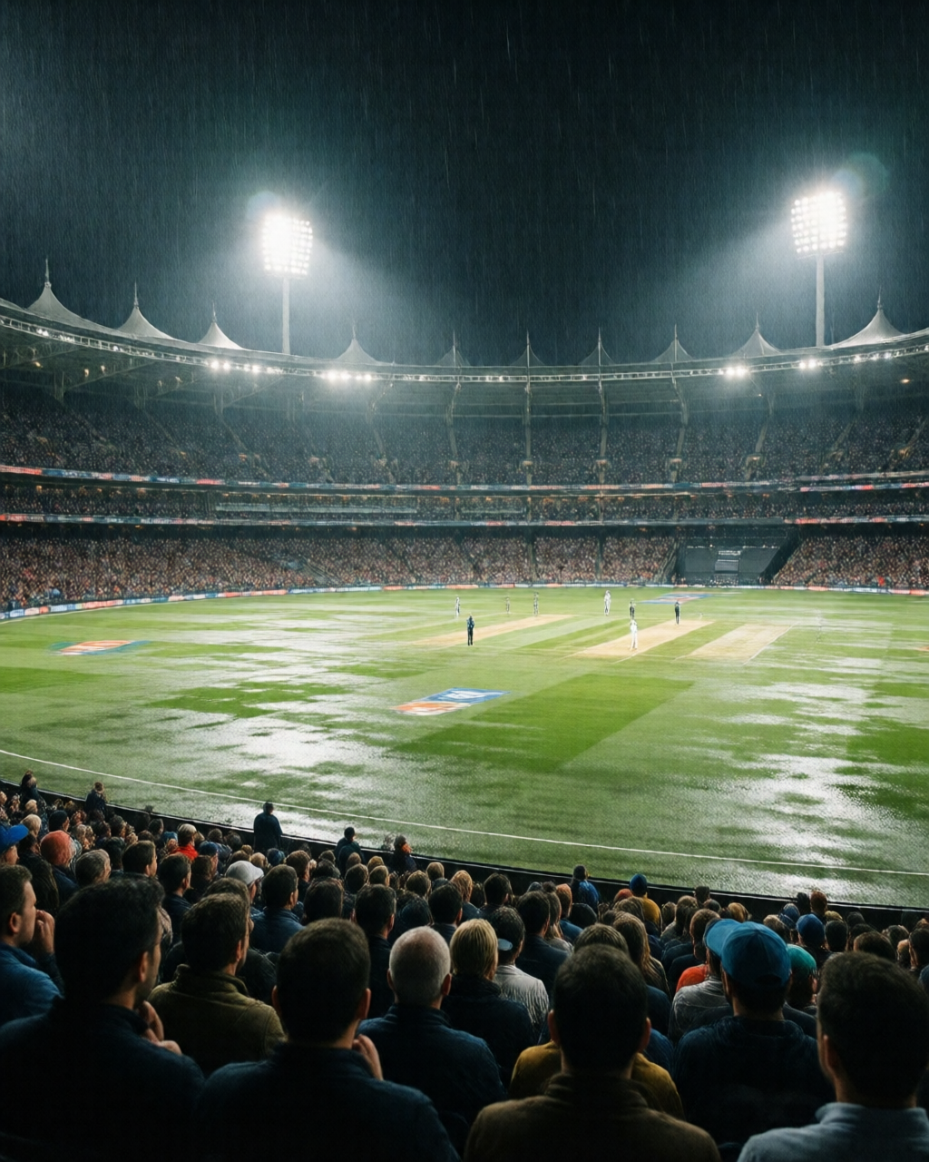 Cricket match scene — کھیل کا میدان