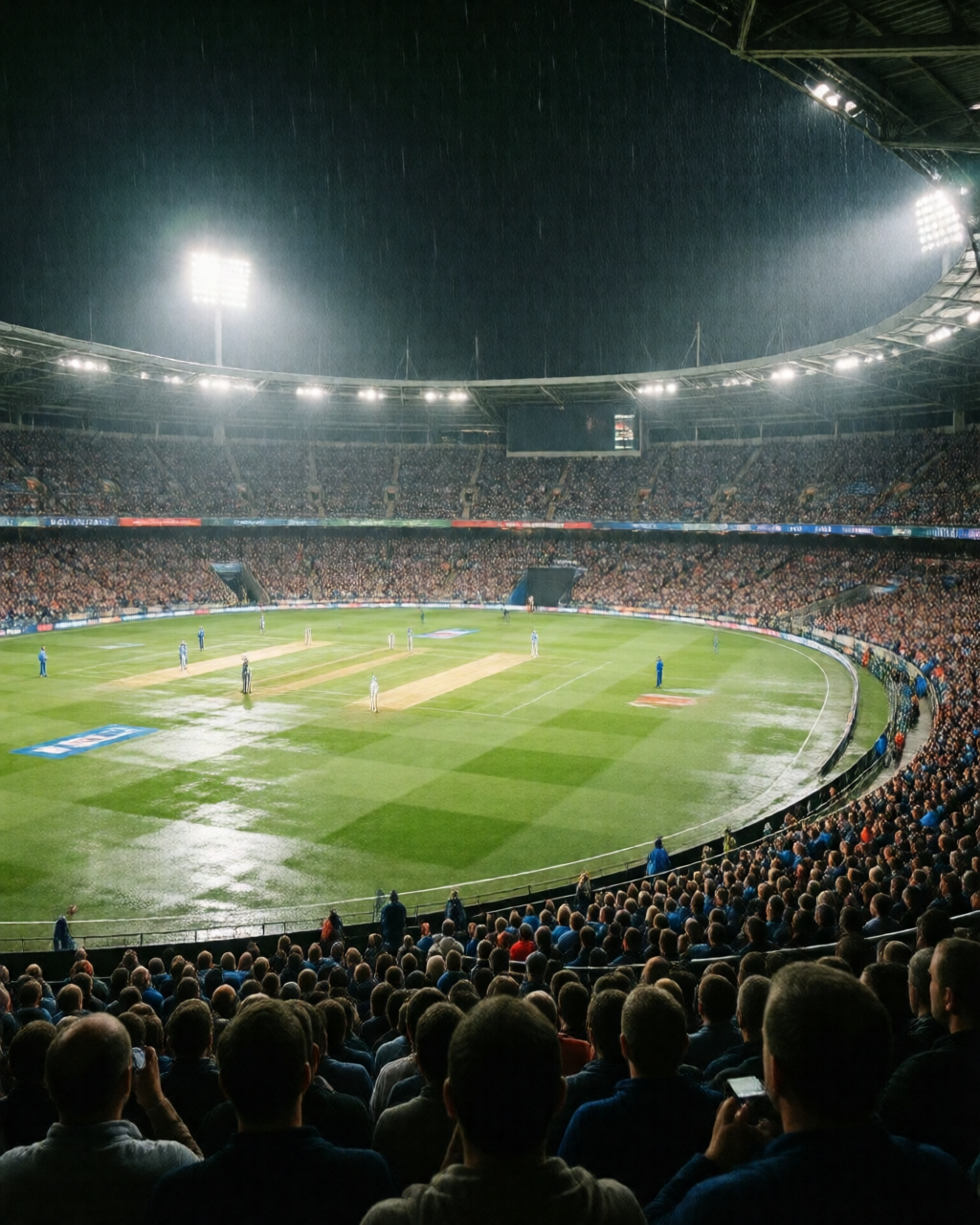 Cricket match scene — کھیل کا میدان
