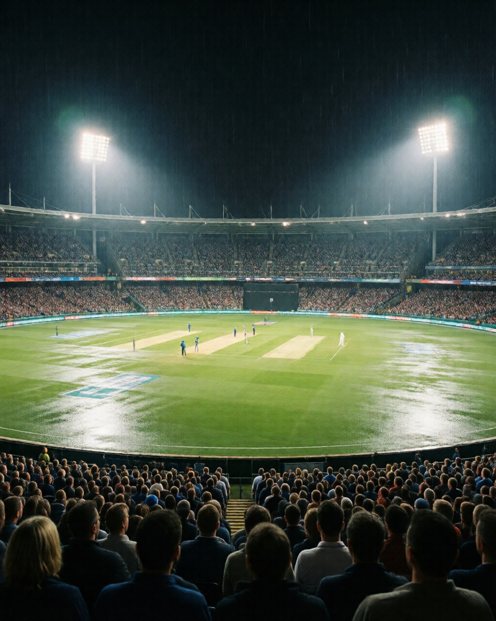 Cricket match scene — پچ رپورٹ