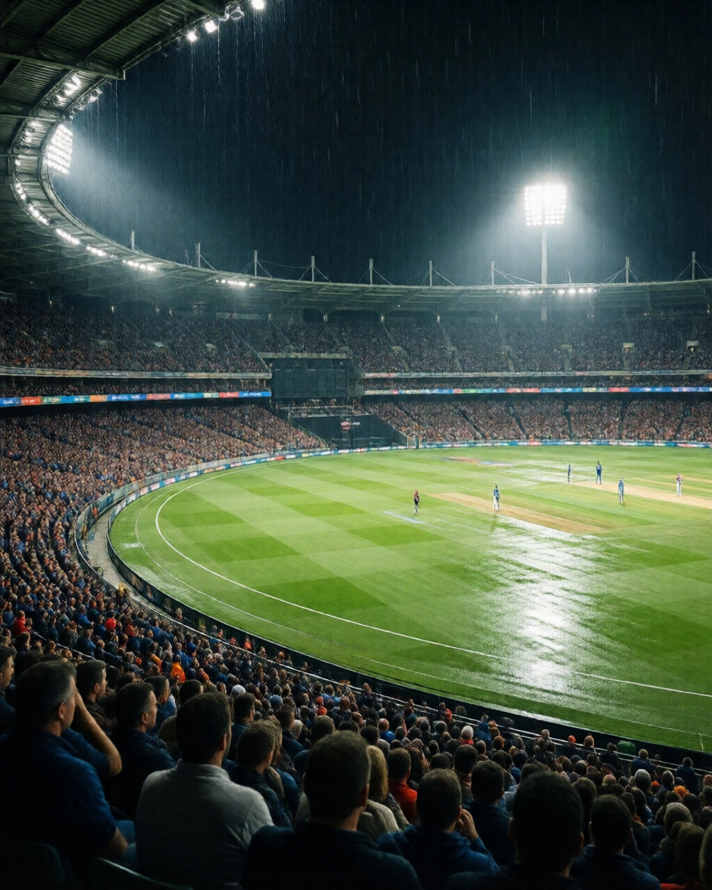 Cricket match scene — کھیل کا میدان