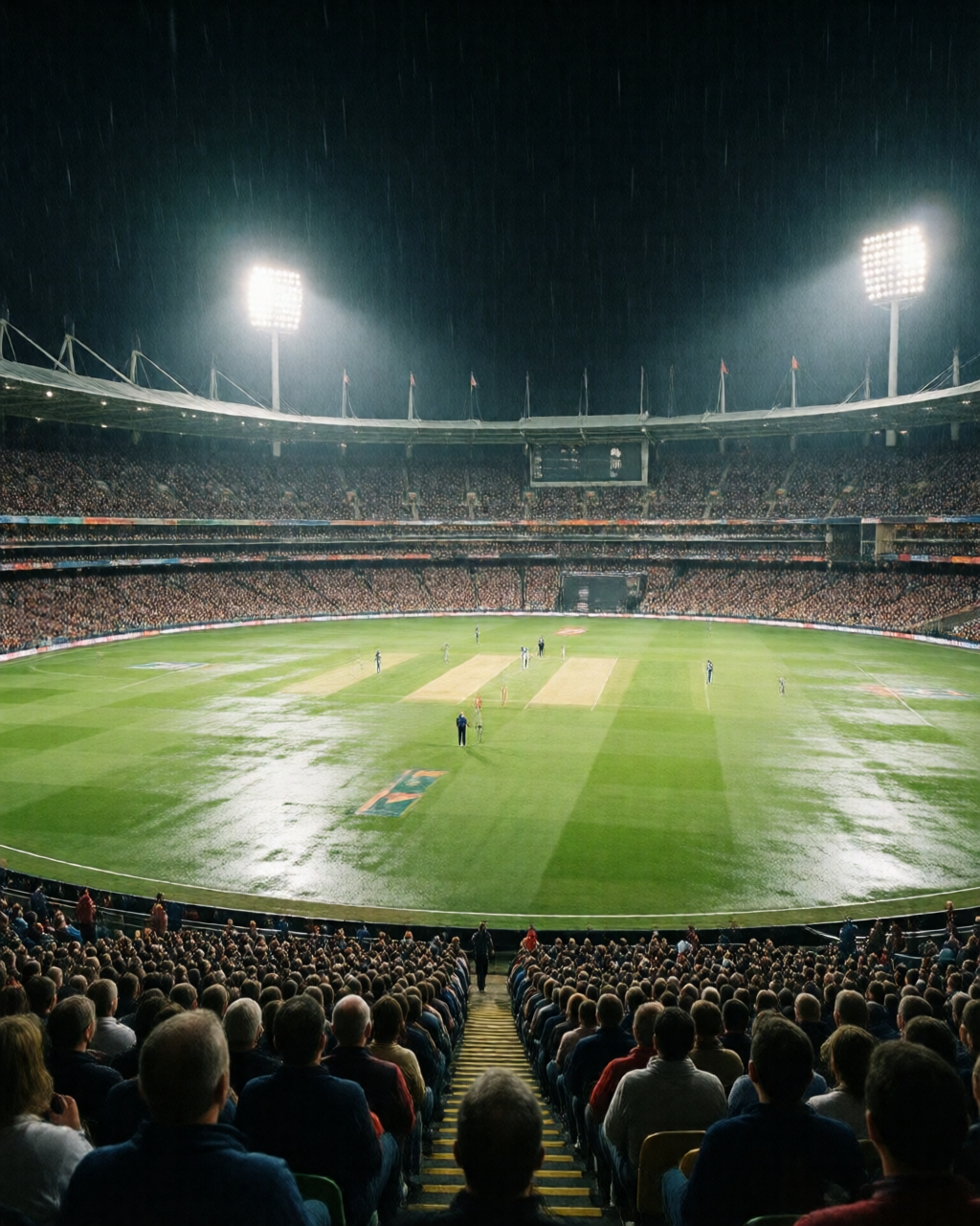 Cricket match scene — پچ رپورٹ