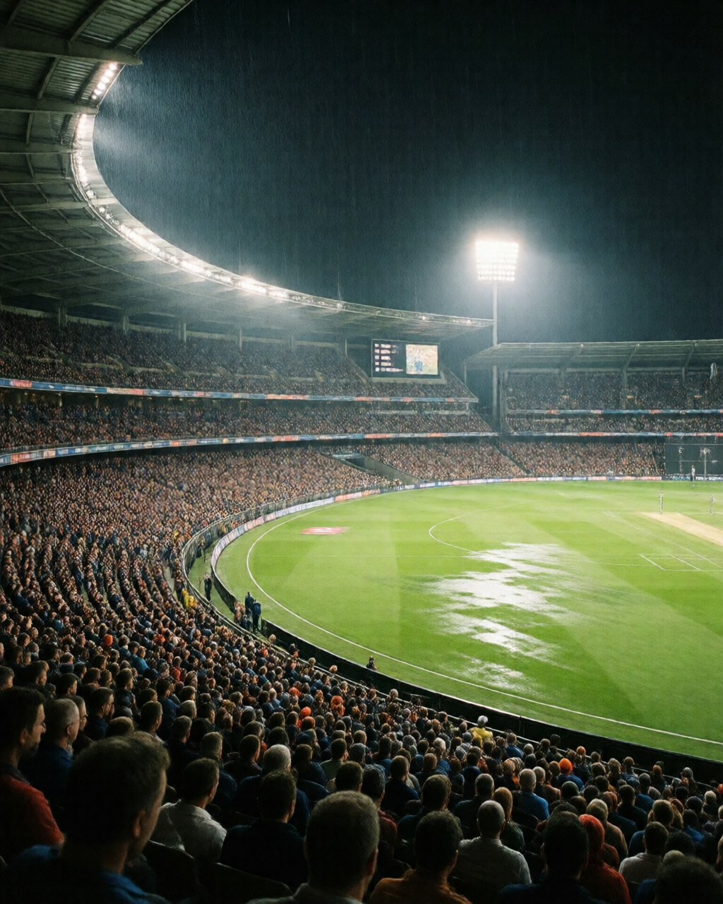 Cricket match scene — پچ رپورٹ
