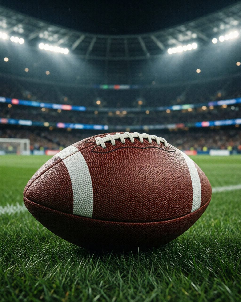 Football stadium scene — Coach's Corner