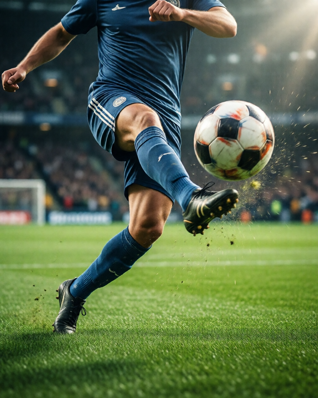 Football stadium scene — 감독의 시선