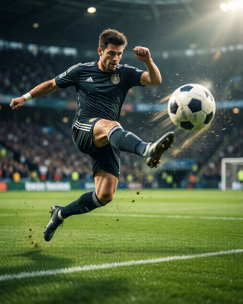 Football stadium scene — Ulasan Perlawanan