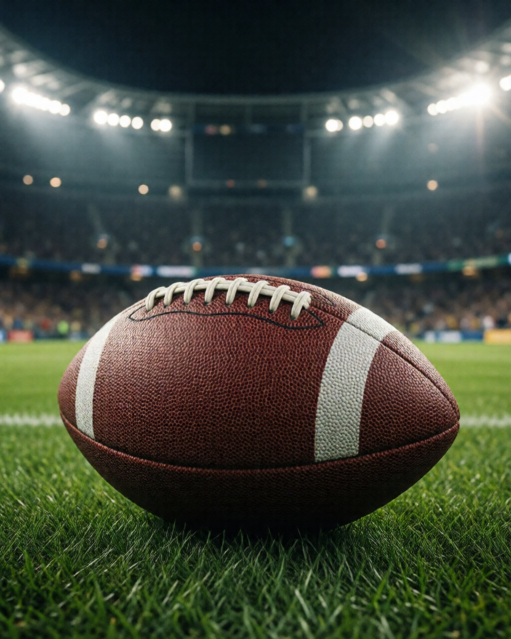 Football stadium scene — Coach's Corner