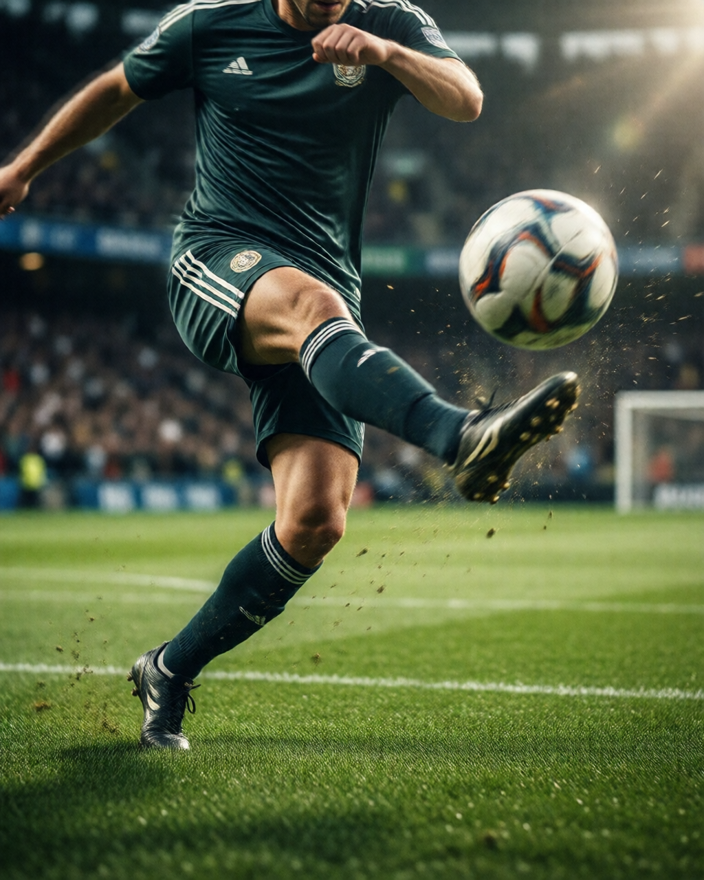 Football stadium scene — Ulasan Perlawanan