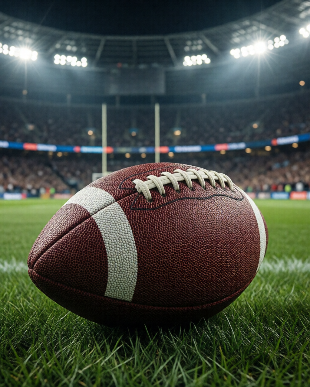 Football stadium scene — Coach's Corner