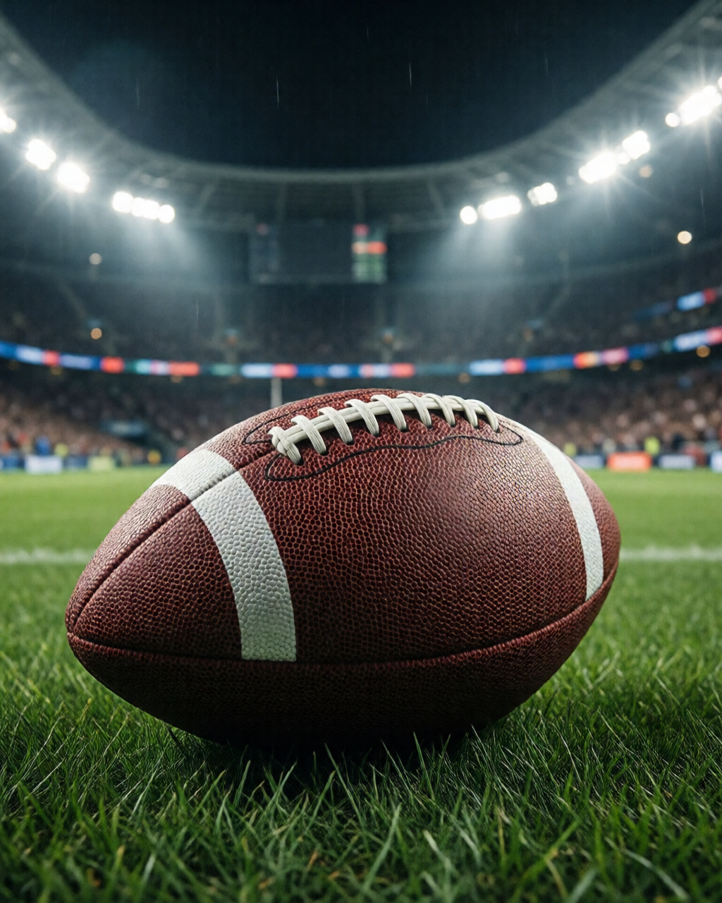 Football stadium scene — Coach's Corner