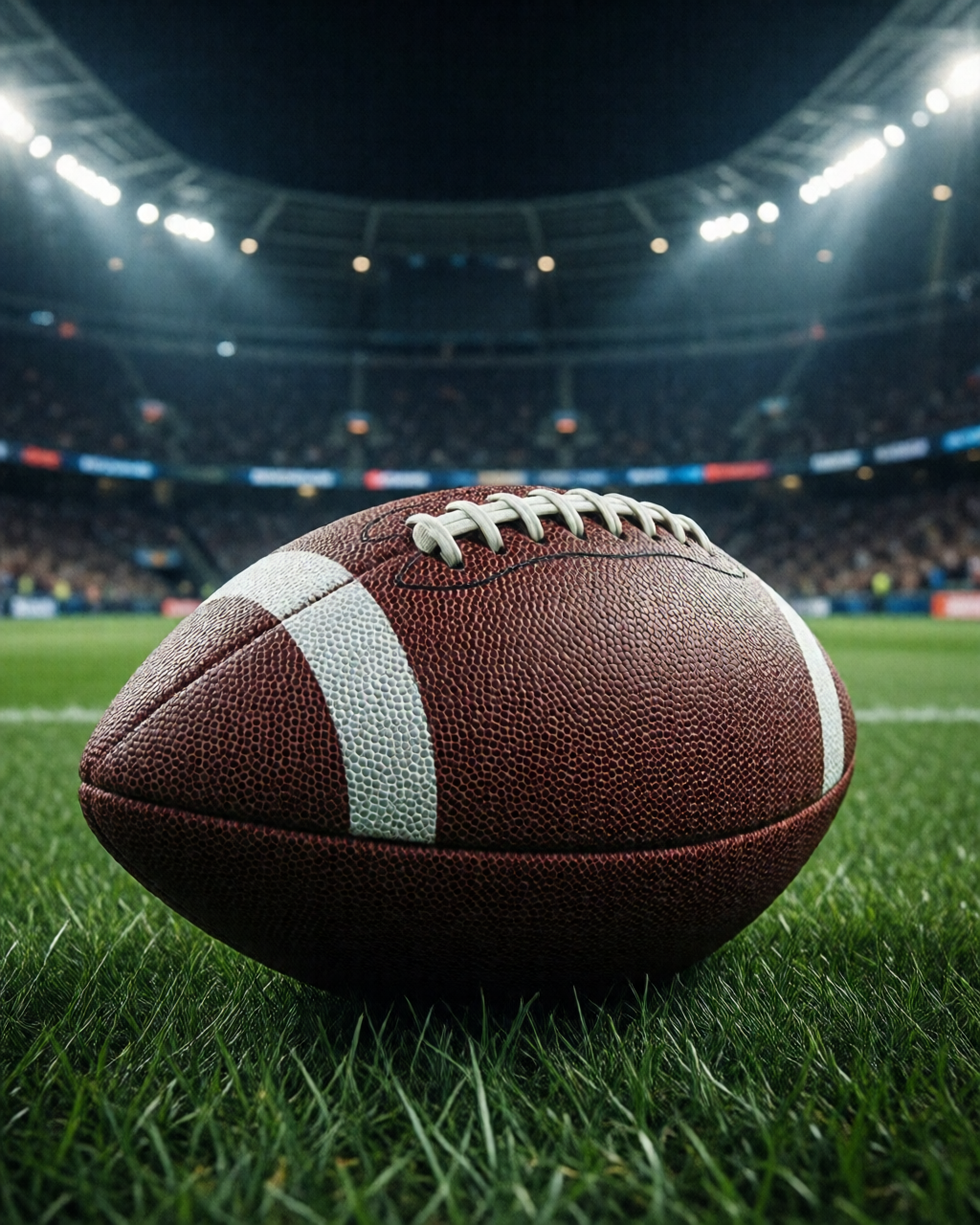 Football stadium scene — Coach's Corner