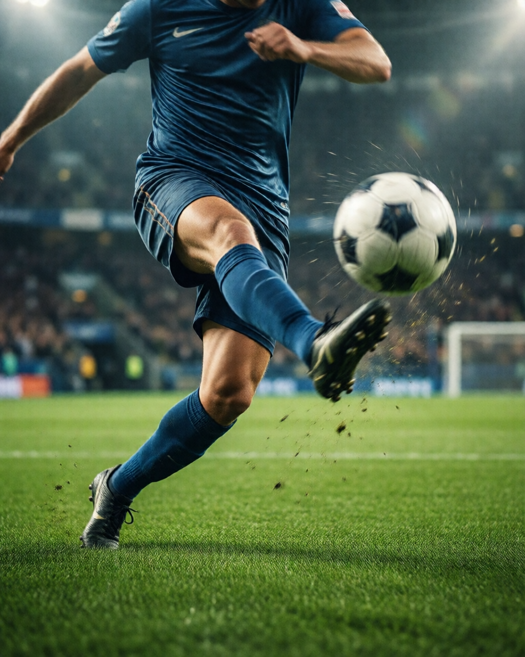 Football stadium scene — កីឡដ្ឋាន