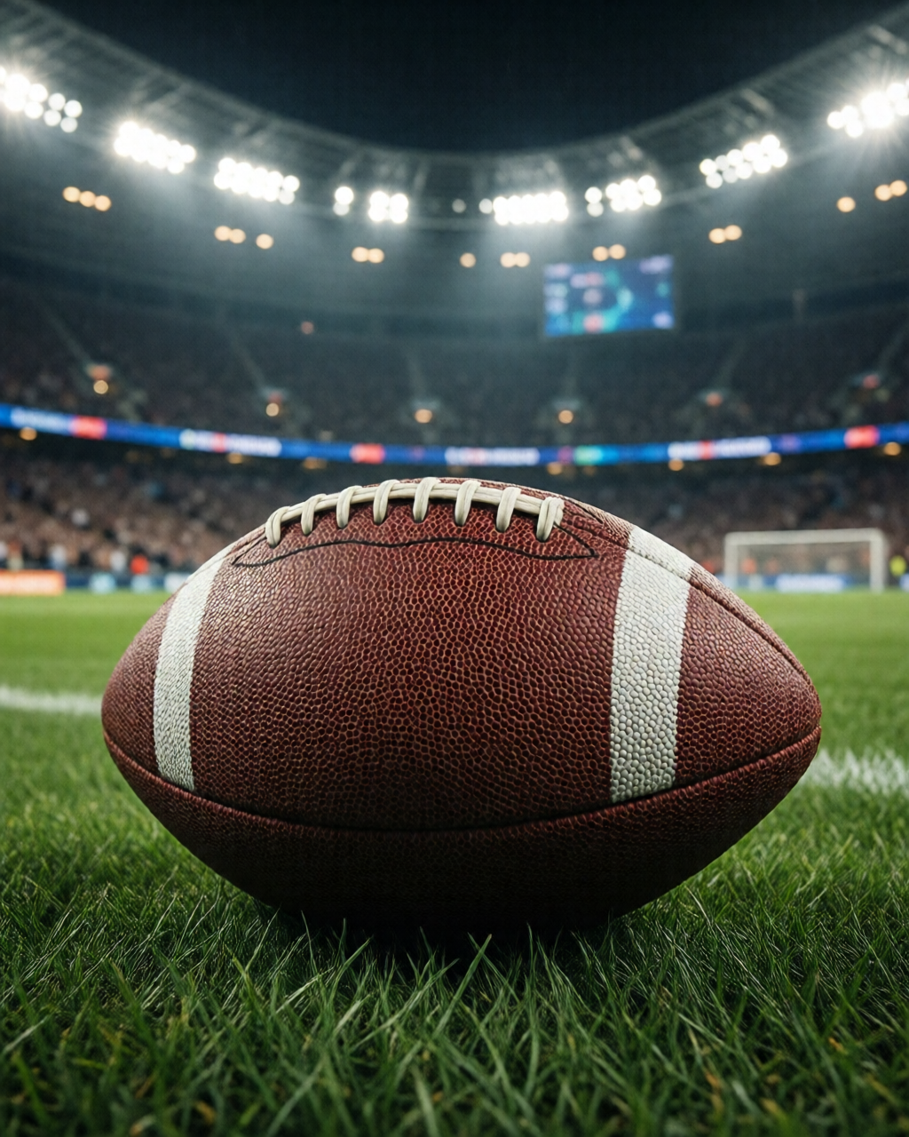 Football stadium scene — 득점 순간