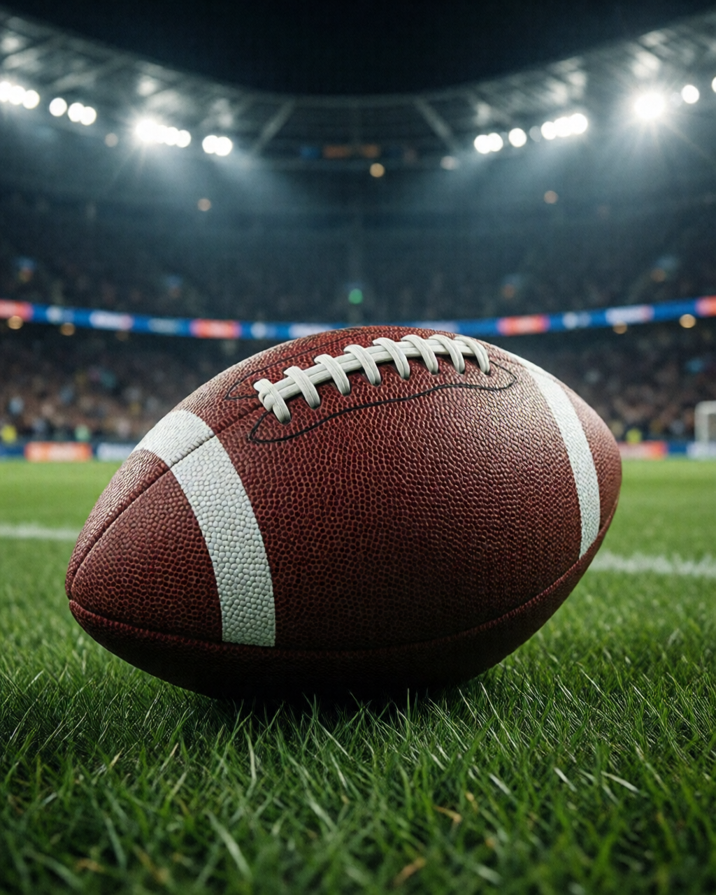 Football stadium scene — Coach's Corner
