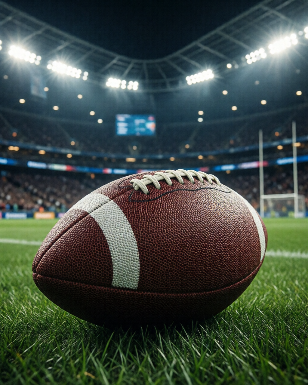 Football stadium scene — Coach's Corner