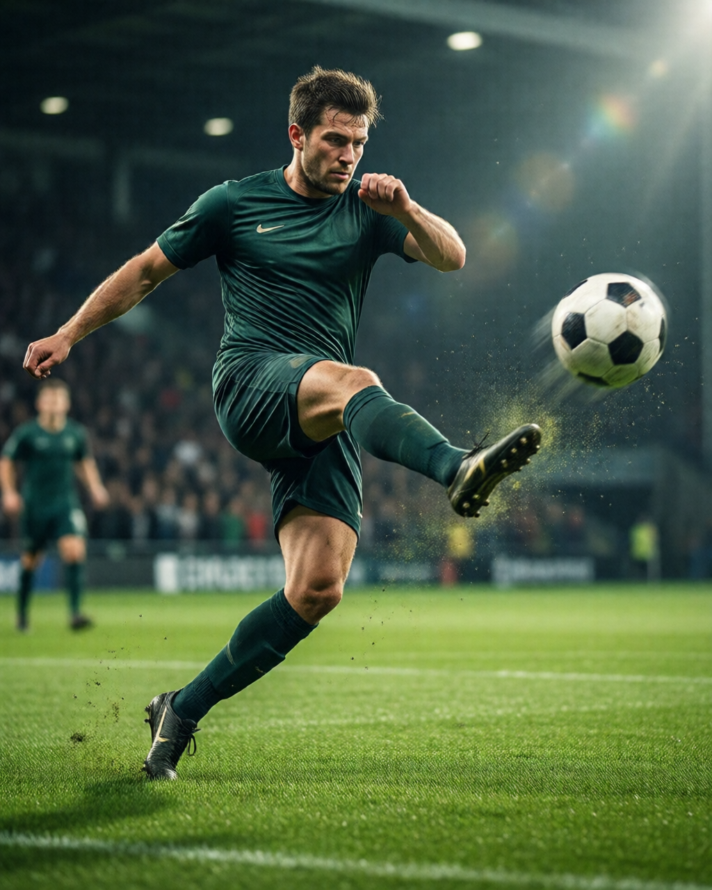 Football stadium scene — Ulasan Perlawanan