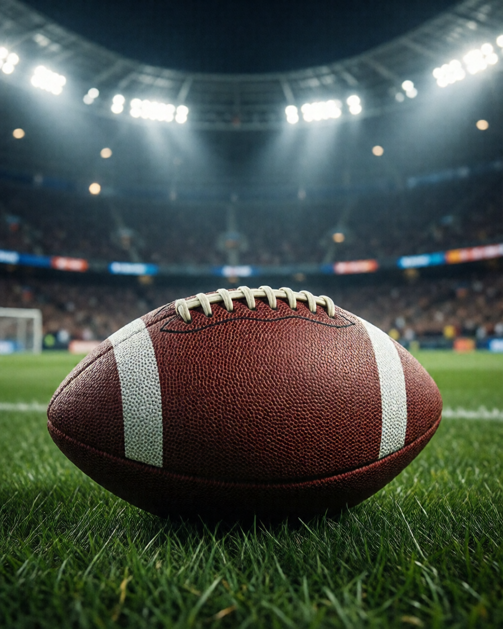 Football stadium scene — Coach's Corner
