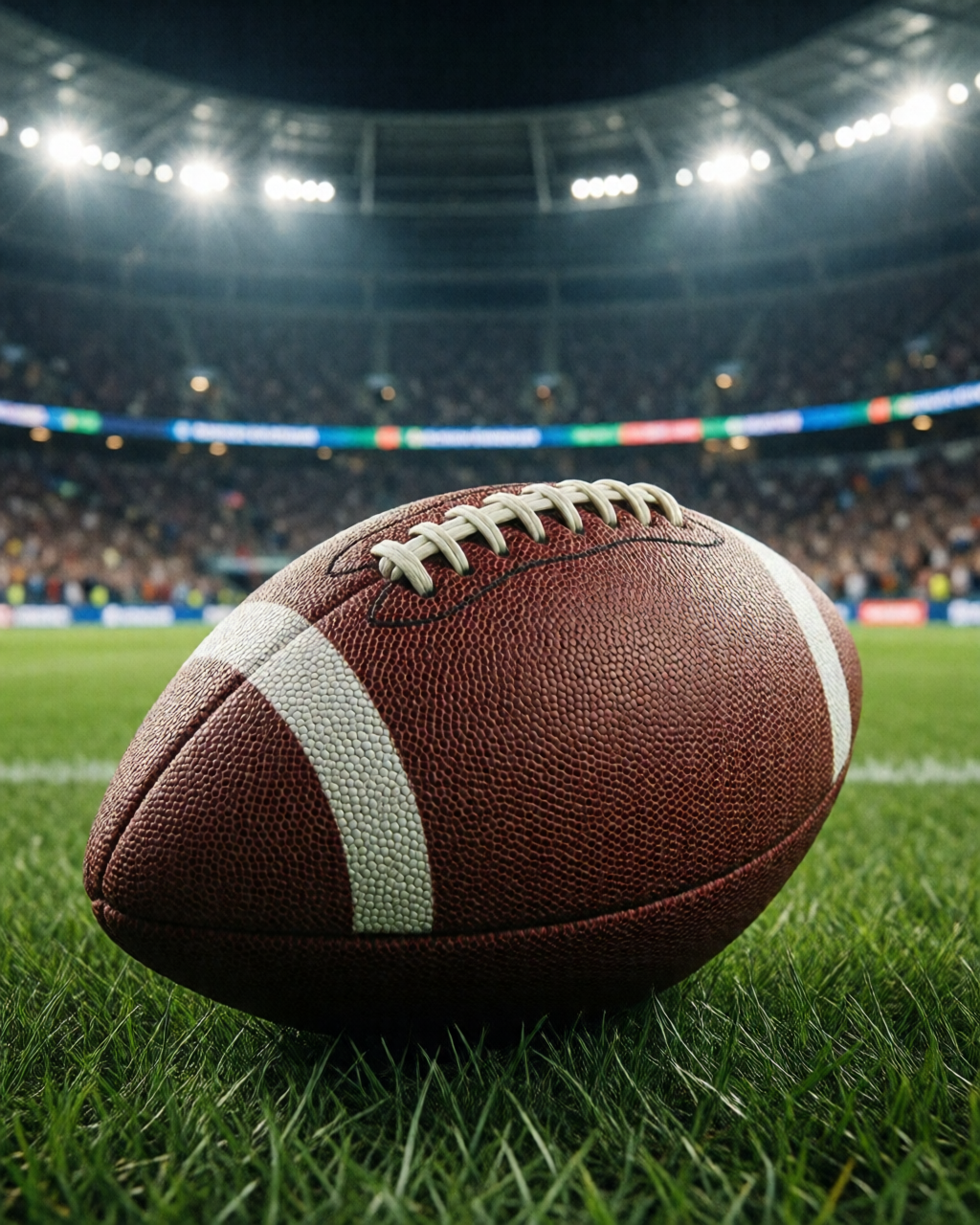 Football stadium scene — Coach's Corner